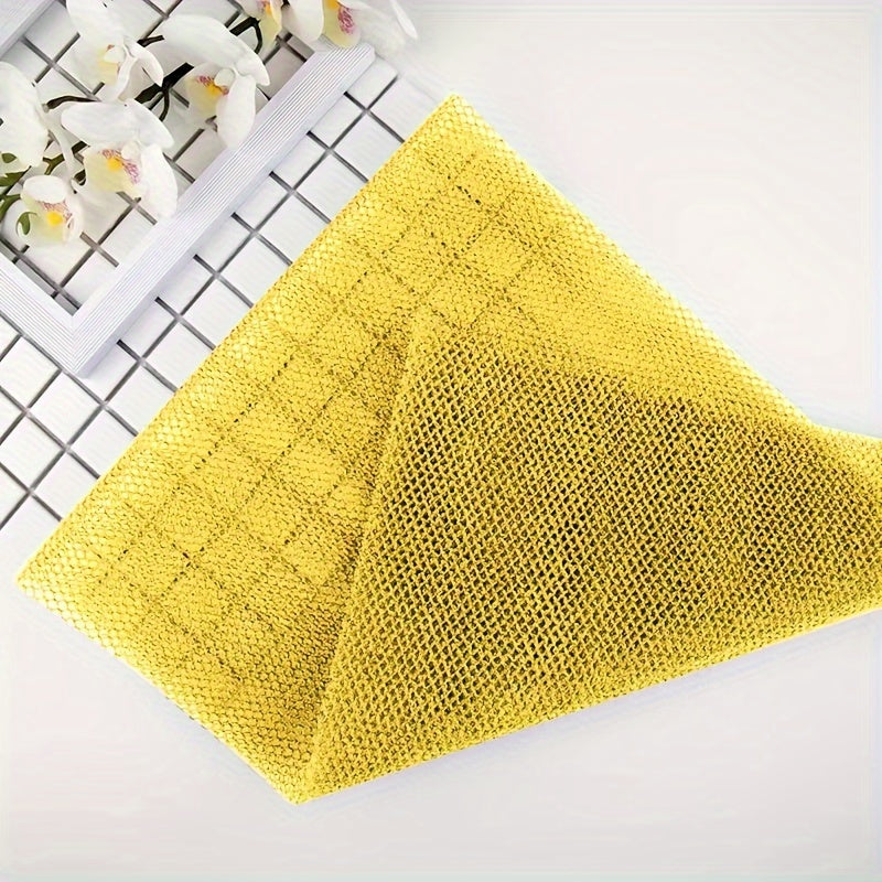 1pc Nylon & Polyester Bath Scrubber, Deep Cleansing Exfoliating Towel for Sauna & Shower, Durable Personal Care Bath Tool